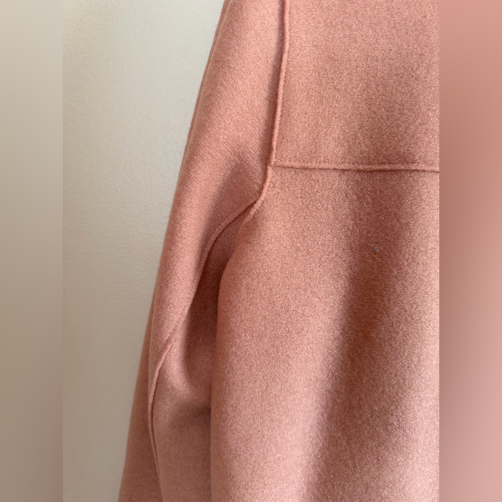 Harris Wharf London Women's Pea Coat in Pink - Picture 8 of 9